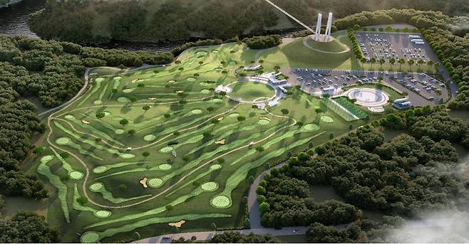 36홀 규모 한탄강 파크골프장 조감도 [포천시 제공. 재판매 및 DB 금지]