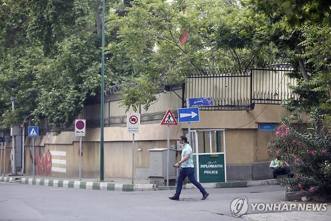 이란 수도 테헤란의 스위스대사관 [EPA 연합뉴스 자료사진. 재판매 및 DB 금지]