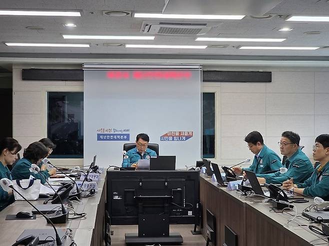 이천시가 폭염 대응 추진 상황 점검 회의를 실시했다.사진=이천시청