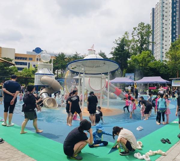오조산근린공원 물놀이장. [사진=계양구]