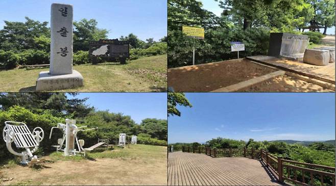 비학산 주요 지점.