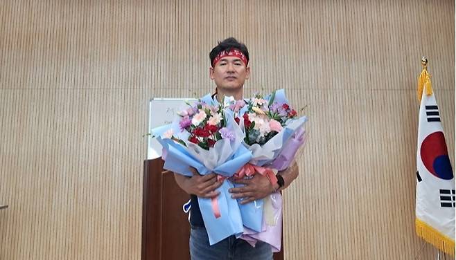 한국노총 전국화학노련 울산지역본부 제16대 의장에 정원식 현 의장이 재당선됐다. 한국노총 제공