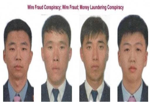 북한 국적자 4명에 대한 FBI 수배령 (사진=FBI 수배 전단 이미지 캡처)