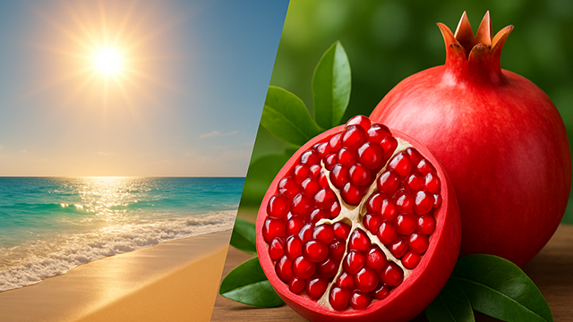 항산화∙항염 효과의 음식이 자외선에 손상된 피부 치유에 도움을 줄 수 있다┃출처: ChatGPT