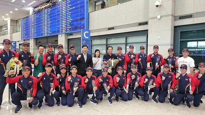 합동훈련을 위해 입국한 베트남 대표님.