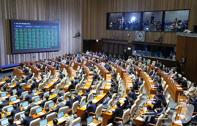 서울 여의도 국회에서 열린 제426회국회(임시회) 제4차 본회의./뉴스1 ⓒ News1 안은나 기자