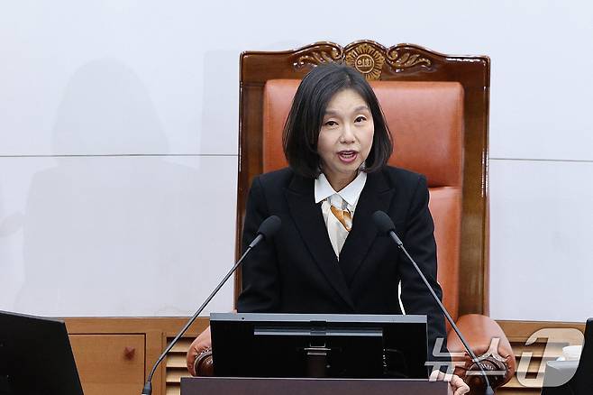 최호정 서울시의회 의장 2025.2.18/뉴스1 ⓒ News1 신웅수 기자