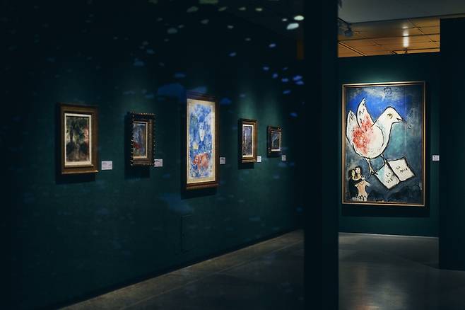 ‘마르크 샤갈 특별전’ 전시 전경(사진 예술의전당 제공)