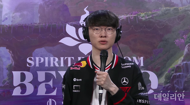 '페이커' 이상혁이 4일 오전(한국시간) 캐나다 밴쿠버 콜리시엄에서 열린 '2025 미드 시즌 인비테이셔널(MSI)' 브래킷 스테이지 CFO와의 경기 직후 데일리안과 인터뷰를 진행했다. 온라인 인터뷰 캡처.