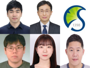 (왼쪽부터) 손동희 성균관대 교수, 김대형 서울대 교수, 성균관대 강규민 김예원 박사과정생, 구자훈 세종대 교수