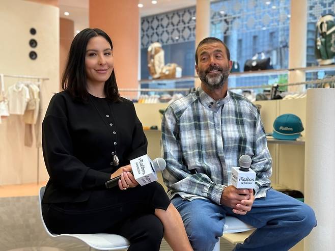 말본골프 창립자 에리카 말본(왼쪽)과 스티븐 말본. (사진=최수진 기자)