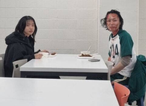 가수 겸 배우 조유리가 넷플릭스 시리즈 '오징어 게임 시즌3'의 현장 비한인드를 공개했다. / 조유리 개인 인스타그램