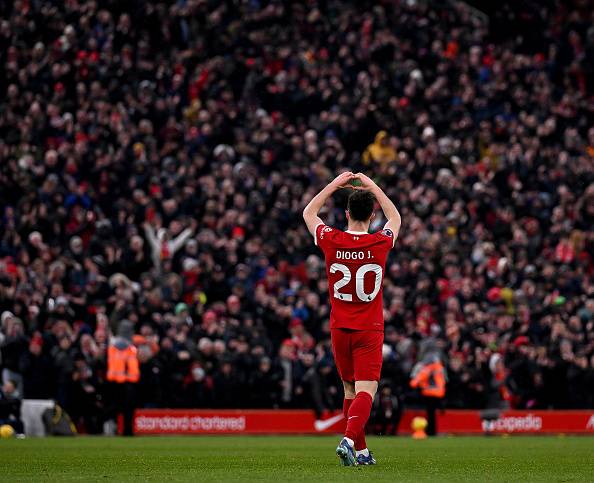 리버풀은 자동차 사고로 사망한 디오구 조타의 등번호 20번을 영구결번한다고 4일(한국시간) 발표했다.   [게티이미지]