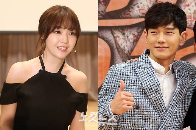 배우 민아(왼쪽)와 온주완. 황진환 기자