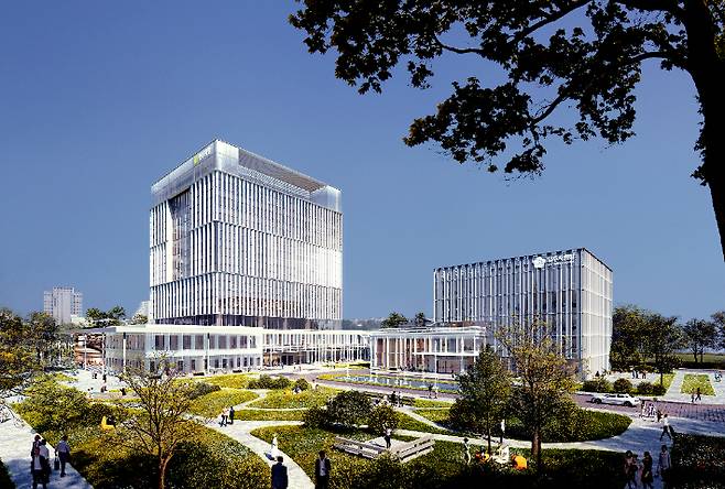 청주시 시청사 조감도. 청주시 제공