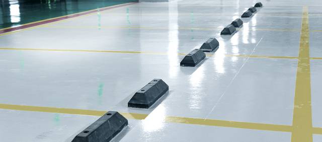 LG화학의 BPA 소재를 적용해 코팅한 주차장의 모습. LG화학 홈페이지 캡쳐