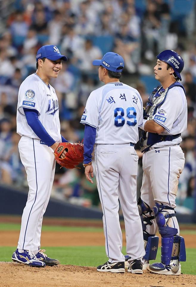삼성 좌완 이승현(왼쪽). 삼성 라이온즈 제공