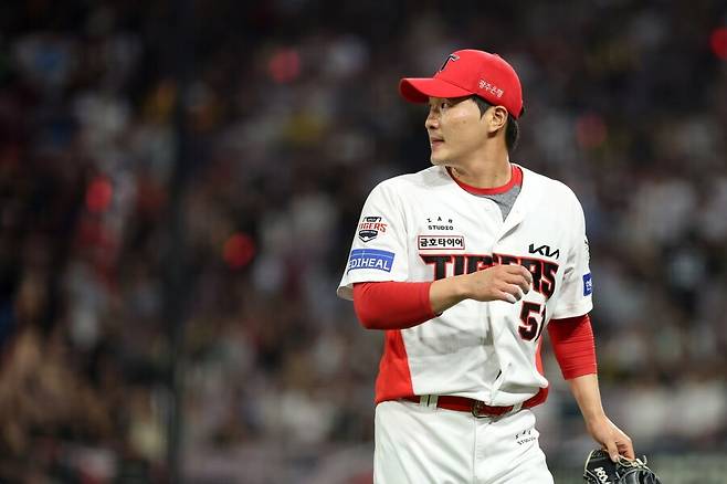 ▲ 전상현은 좋은 구위를 앞세운 과감한 승부로 최근 19경기에서 고작 11.8개의 이닝당 투구 수를 기록했다 ⓒKIA타이거즈