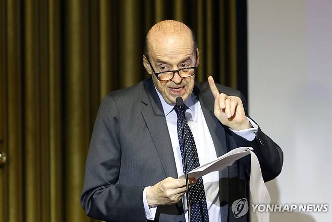 알바로 레이바 콜롬비아 전 외교장관 [EPA 연합뉴스 자료사진. 재판매 및 DB 금지]