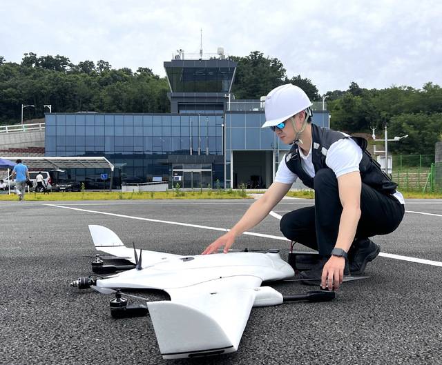 지난해 3월 '국가 안티드론 훈련장'으로 지정된 의성 드론비행시험센터. 의성군 제공.
