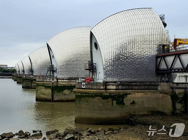지난 6월 24일(현지시간) 오전 찾은 영국 런던 그리니치 왕립자치구의 템스 배리어 ⓒ 뉴스1 황덕현 기자