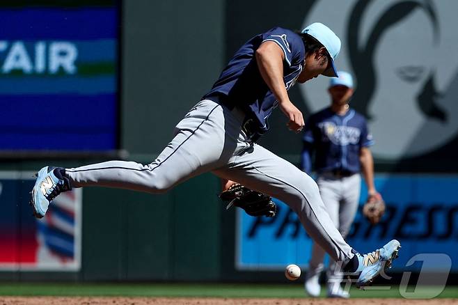 김하성(30)이 5일(한국시간) 미네소타 트윈스전에서 11개월 만의 빅리그 복귀전을 치렀다. ⓒ AFP=뉴스1