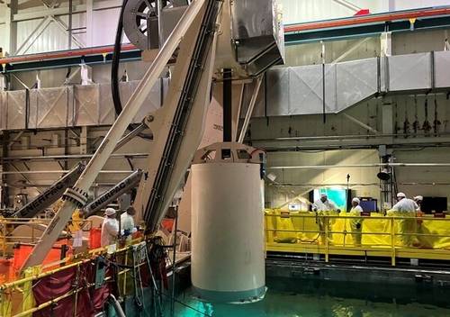 미국 인디안포인트(IPEC) 원전 해체 작업 모습. [사진 출처 = 현대건설]