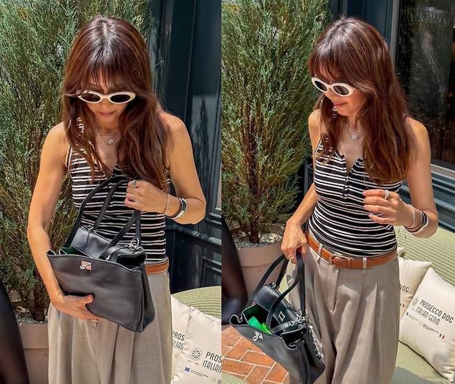 채정안이 감각적인 여름 데일리룩으로 패셔니스타의 면모를 다시 한번 입증했다.사진=채정안 sns