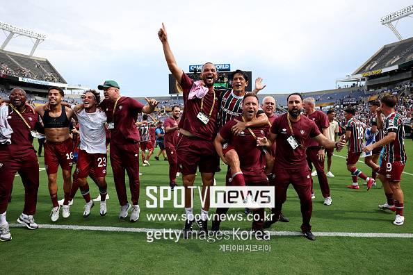 ▲ 브라질 플루미넨시는 5일(한국시간) 미국 플로리다주 올랜도의 캠핑 월드 스타디움에서 열린 2025 국제축구연맹(FIFA) 클럽월드컵 8강에서 알힐랄(사우디아라비아)에 2-1로 승리했다.