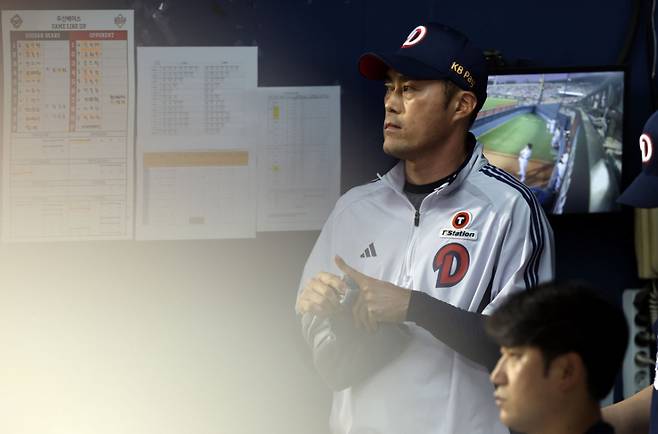 두산 베어스 조성환 감독대행. /사진=두산 베어스 제공
