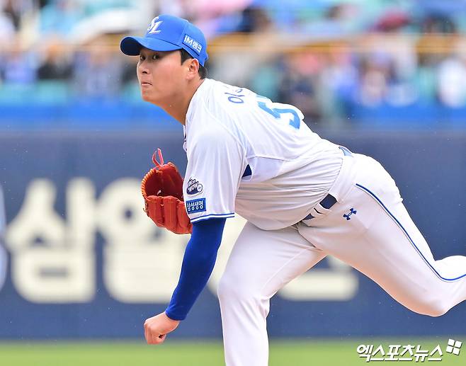 삼성 라이온즈 좌완 이승현이 4일 대구 삼성라이온즈파크에서 열린 2025 신한 SOL Bank KBO리그 LG 트윈스와 홈경기에서 8⅓이닝 1피안타(1피홈런) 3사사구 6탈삼진 1실점 인생투를 펼쳤다. 엑스포츠뉴스 DB