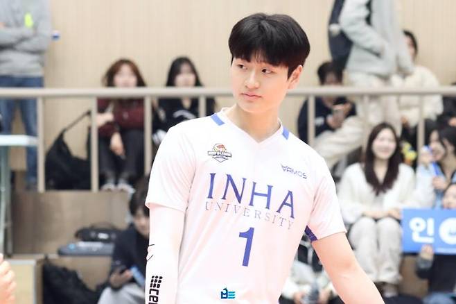 남자배구 U대회 남자 대표팀에 뽑힌 인하대의 윤경 [인하대 홈페이지 캡처. 재판매 및 DB 금지]