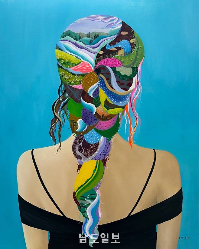 '여인_four season'(2024, 162.2*130.3㎝, oil on canvas)