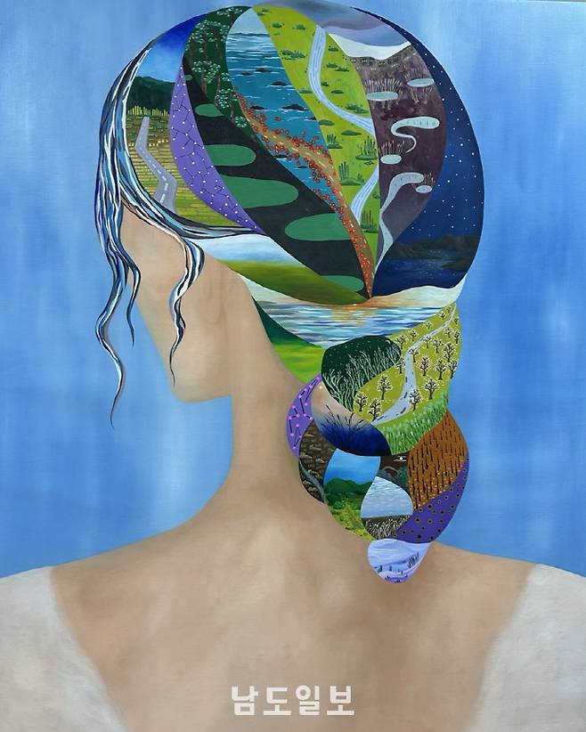 '여인_four season'(2025, 162.2*130.3㎝, oil on canvas)