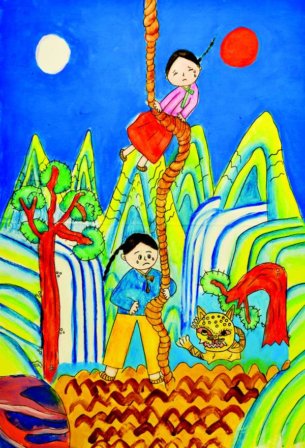 저학년 대상(대구광역시교육청교육감상) 하채원 2-7 해와 달이 된 철수와 영이