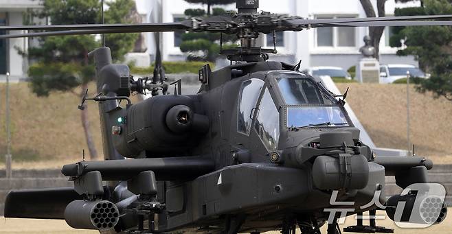 아파치 헬기. 2025.4.9/뉴스1 ⓒ News1 유경석 기자