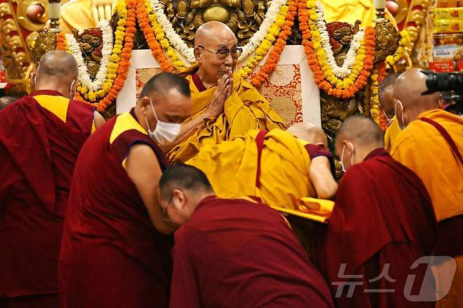 14대 달라이라마. ⓒ AFP=뉴스1 ⓒ News1 김예슬 기자