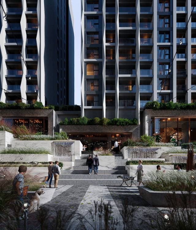 서울 용산구 유엔사 부지에 조성되는 ‘더파크사이드 스위트’ 투시도. [일레븐건설 제공]