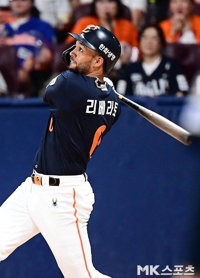 최근 연일 맹타를 휘두르고 있는 리베라토. 사진(고척 서울)=김영구 기자