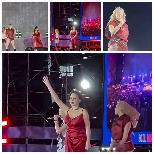 ‘2025 GANZBERG SUPER IDOL I AM THE BEST’ 콘서트 무대에 2NE1 완전체가 등장했다. 사진 =프놈펜 커뮤니티