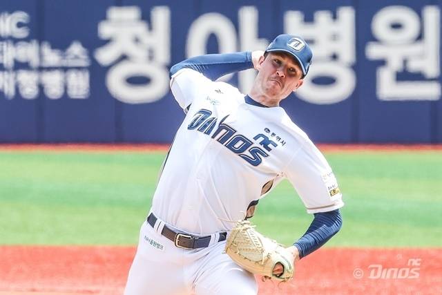 라일리는 6일 창원 SSG전에서 승리를 챙겼다. 사진=NC 제공