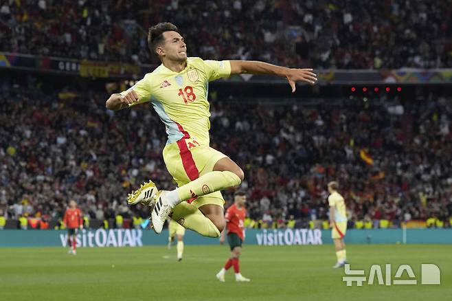 [뮌헨=AP/뉴시스] 잉글랜드 프로축구 프리미어리그(EPL) 아스널에 입단한 마르틴 수비멘디. 2025.06.08.