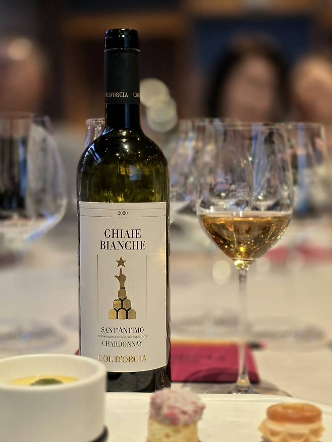 콜 도르치아 기아이에 비앙케&nbsp;산탄티모 샤르도네. 최현태 기자