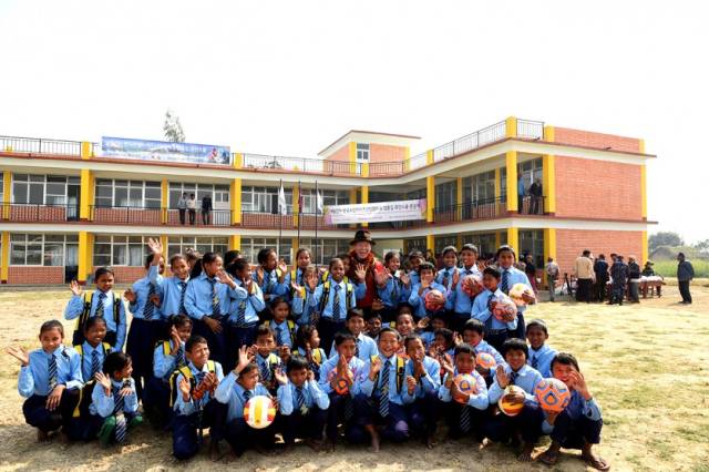 11차 네팔 건지 휴먼스쿨. 사진 제공=엄홍길휴먼재단