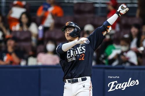 채은성이 선제 투런포를 날렸다. [한화 이글스 제공. 재판매 및 DB 금지]