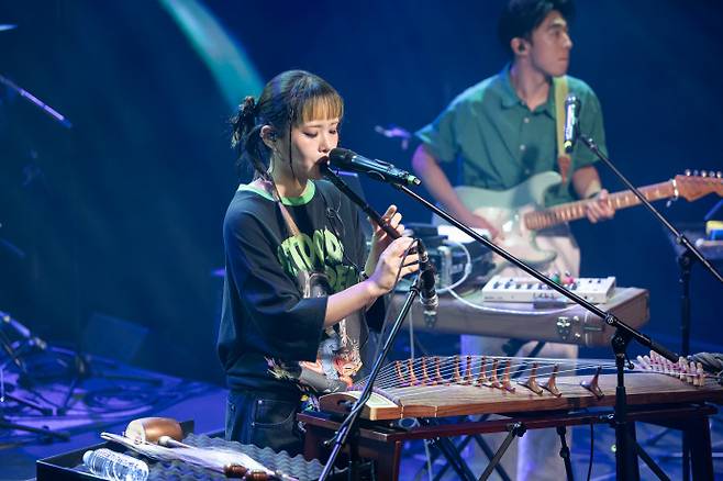 가수 삼산 공연 모습. 사진=트라이보울