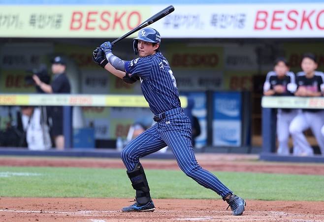 지난 6일 오후 6시 대구 삼성라이온즈파크에서 열린 '2025 신한 SOL 뱅크 KBO리그' 삼성 라이온즈와 LG 트윈스 경기 타석에 들어선 구자욱. <삼성 라이온즈 제공>