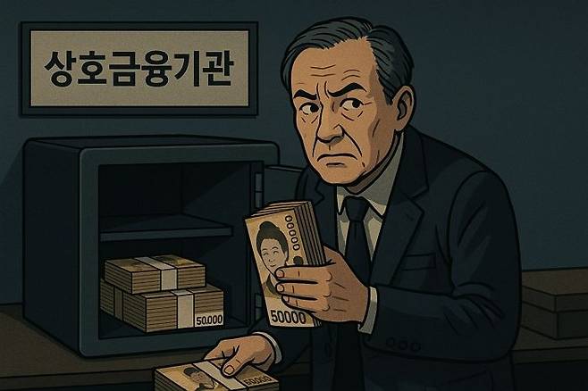 최근 5년간 MG새마을금고, 신협, 농협, 수협, 산림조합 등 상호금융기관에서 총 263건의 금융사고가 발생했다.ⓒAI이미지