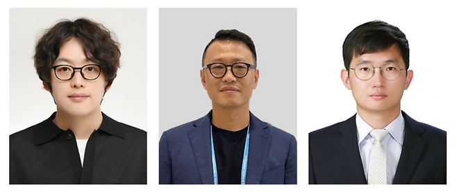 황화물계 전고체 배터리용 고체전해질 원천 소재 주요 연구자. (왼쪽부터) 최승호 KETI 선임연구원, 조우석 KETI 수석연구원, 박해선 중앙대 교수. (사진=KETI)