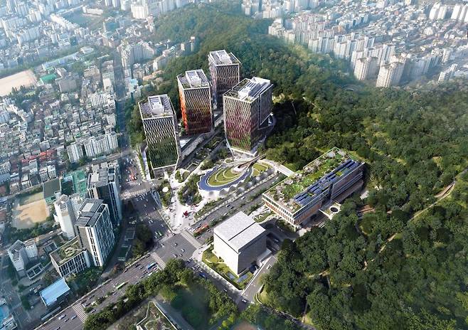 서울 서초구 '서리풀 복합개발사업' 조감도 엠디엠 제공